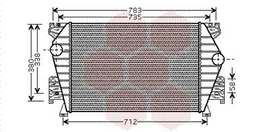 VAN WEZEL Kompressoriõhu radiaator 03004191